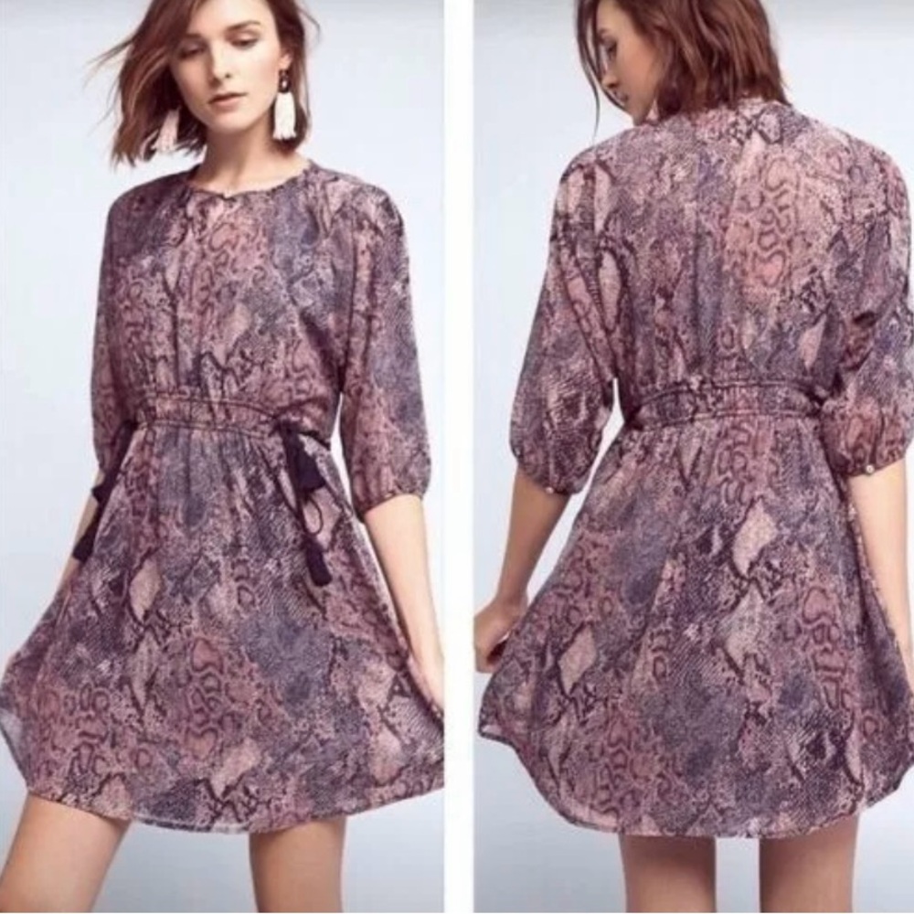 Floreat Zahara Snake Print Dress